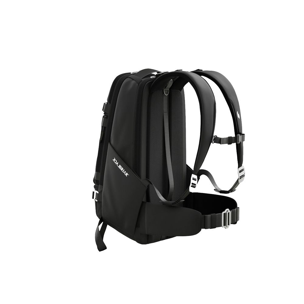 all black hiking backpack 30L Peak Adventure is where memories are made Canyon Hiking Backpack Black